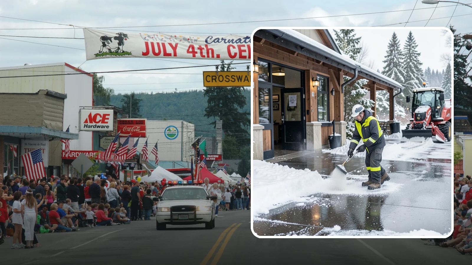 Restaurant Deicing in Carnation, King County, WA - Deicing for restaurants that keeps entrances, patios, and parking approaches safe for diners and staff during a Western...