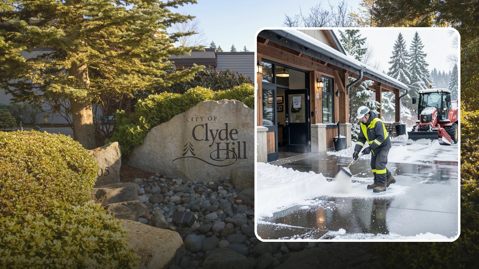Restaurant Deicing in Clyde Hill, King County, WA - Deicing for restaurants that keeps entrances, patios, and parking approaches safe for diners and staff during a Western...