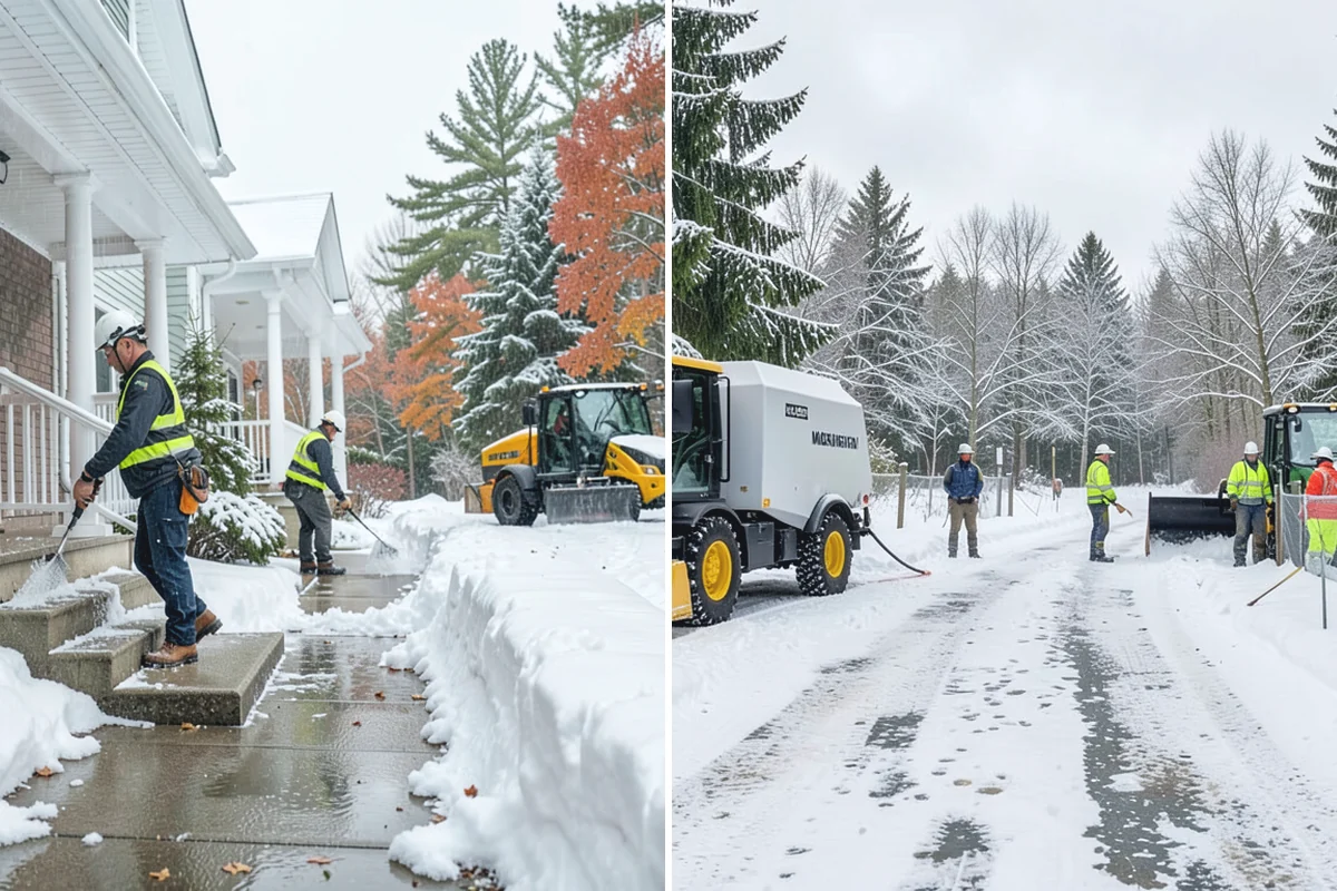 Restaurant Deicing in Coupeville, Island County, WA - Identify entrances, patios, staff routes, and parking walks
