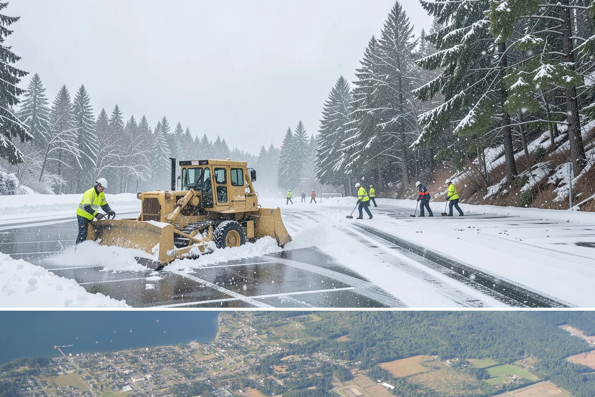 Restaurant Deicing in Coupeville, Island County, WA - Deicing runs through the winter dining season, peaking on the freezing-rain evenings that overlap with peak reservation hours.