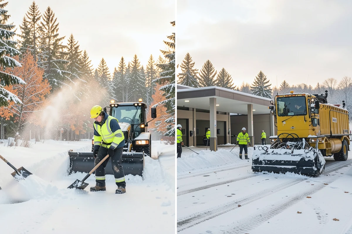 Restaurant Deicing in Darrington, Snohomish County, WA - Identify entrances, patios, staff routes, and parking walks