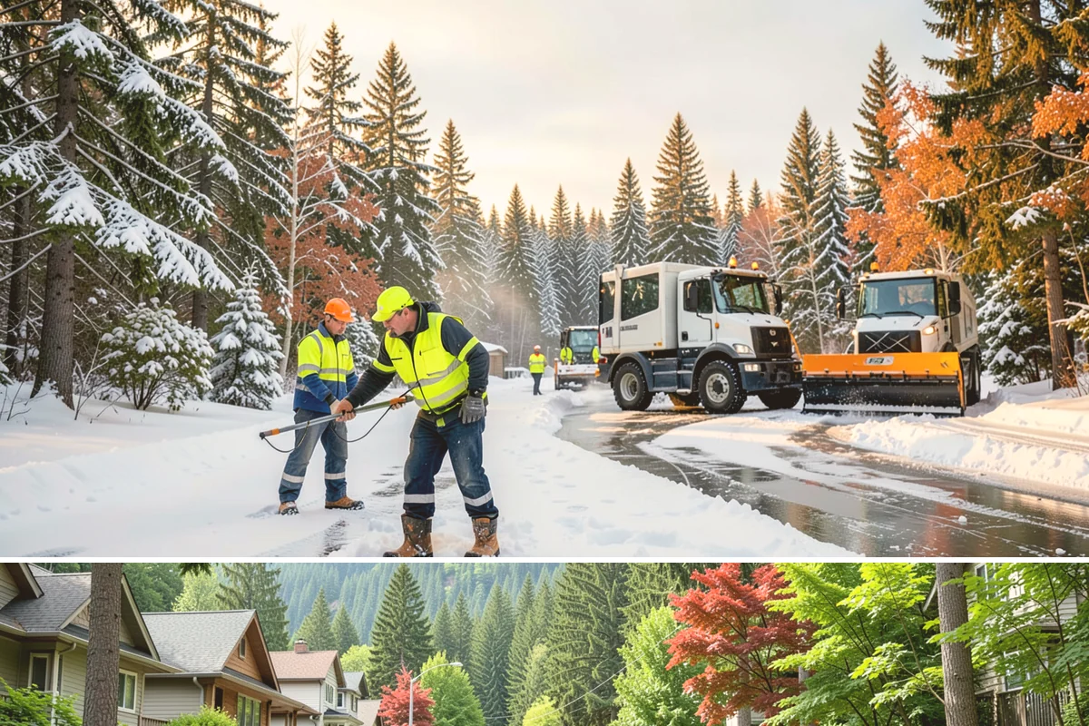 Restaurant Deicing in Darrington, Snohomish County, WA - Deicing runs through the winter dining season, peaking on the freezing-rain evenings that overlap with peak reservation hours.