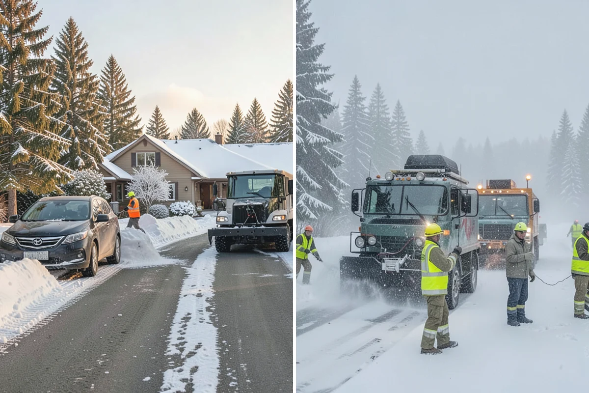 Restaurant Deicing in Des Moines, King County, WA - Identify entrances, patios, staff routes, and parking walks
