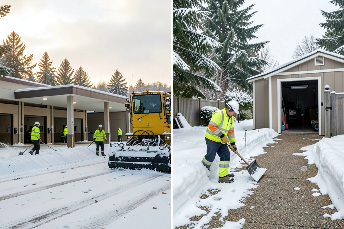 Restaurant Deicing in DuPont, Pierce County, WA - Identify entrances, patios, staff routes, and parking walks