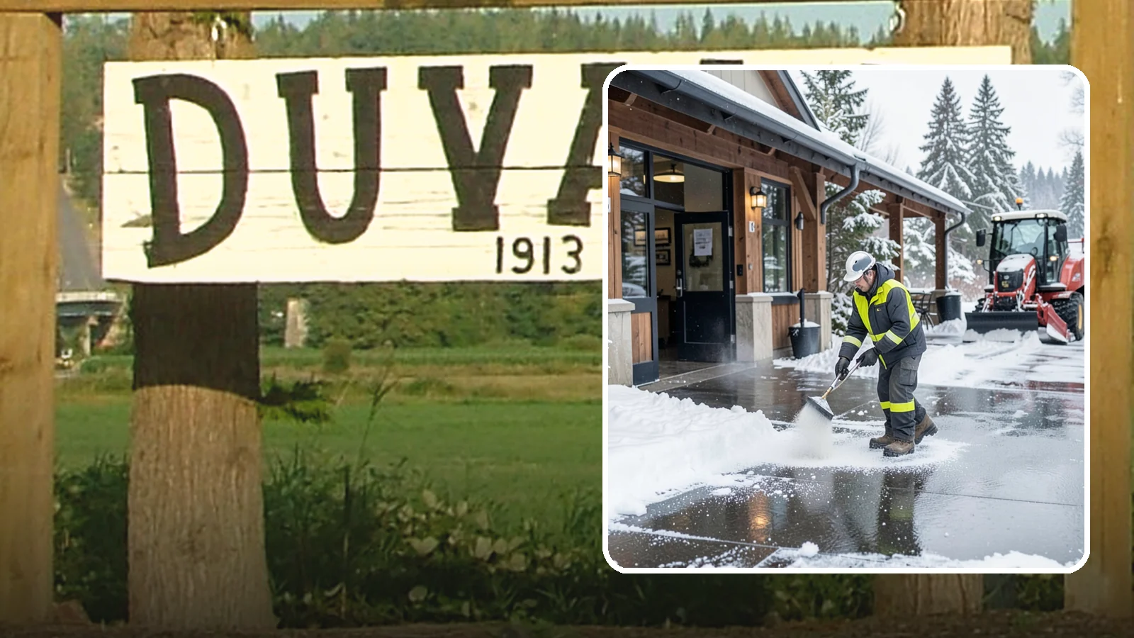 Restaurant Deicing in Duvall, King County, WA - Deicing for restaurants that keeps entrances, patios, and parking approaches safe for diners and staff during a Western...