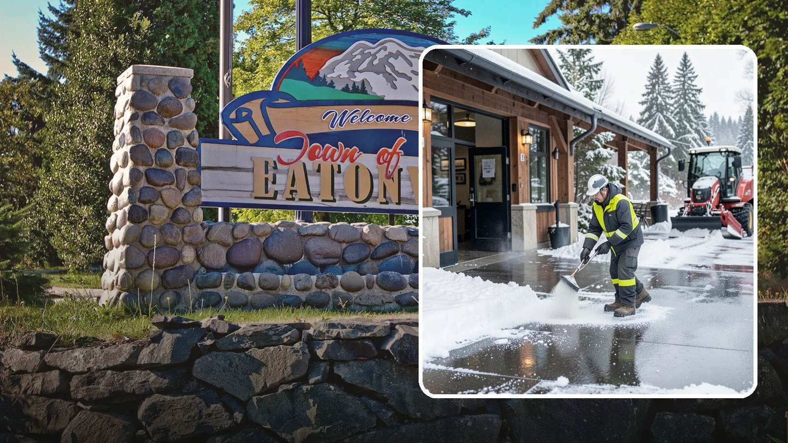 Restaurant Deicing in Eatonville, Pierce County, WA - Deicing for restaurants that keeps entrances, patios, and parking approaches safe for diners and staff during a Western...