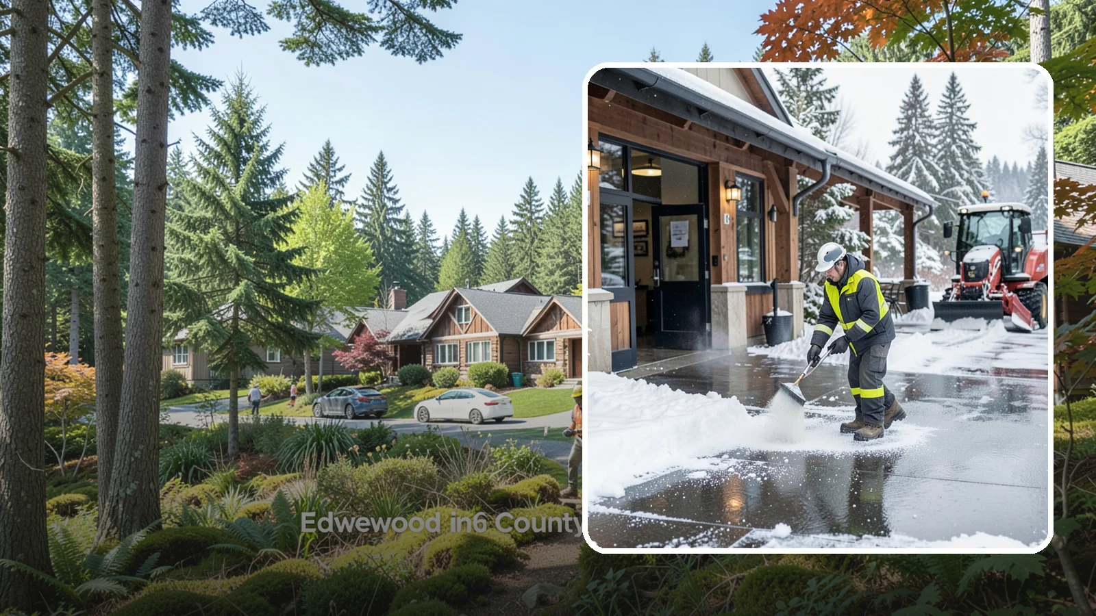 Restaurant Deicing in Edgewood, Pierce County, WA - Deicing for restaurants that keeps entrances, patios, and parking approaches safe for diners and staff during a Western...