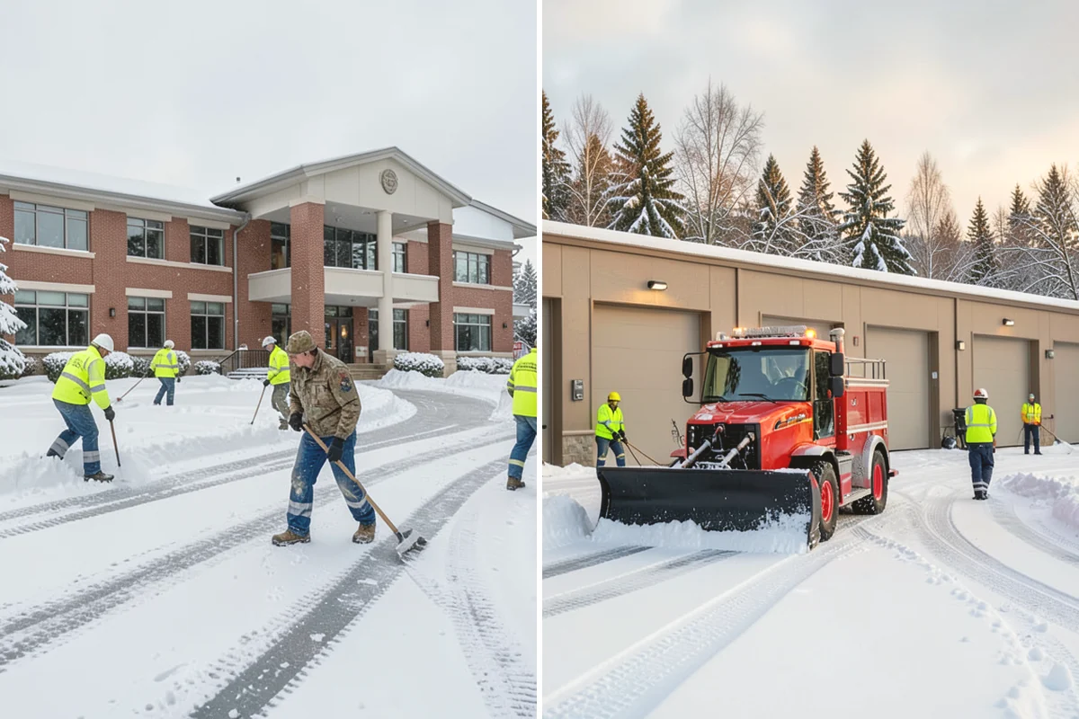 Restaurant Deicing in Edgewood, Pierce County, WA - Identify entrances, patios, staff routes, and parking walks