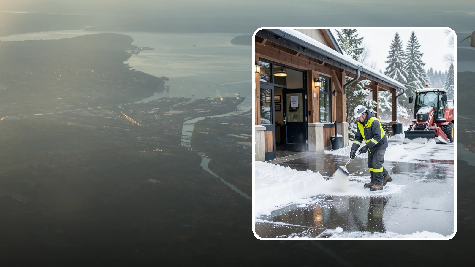 Restaurant Deicing in Fife, Pierce County, WA - Deicing for restaurants that keeps entrances, patios, and parking approaches safe for diners and staff during a Western...