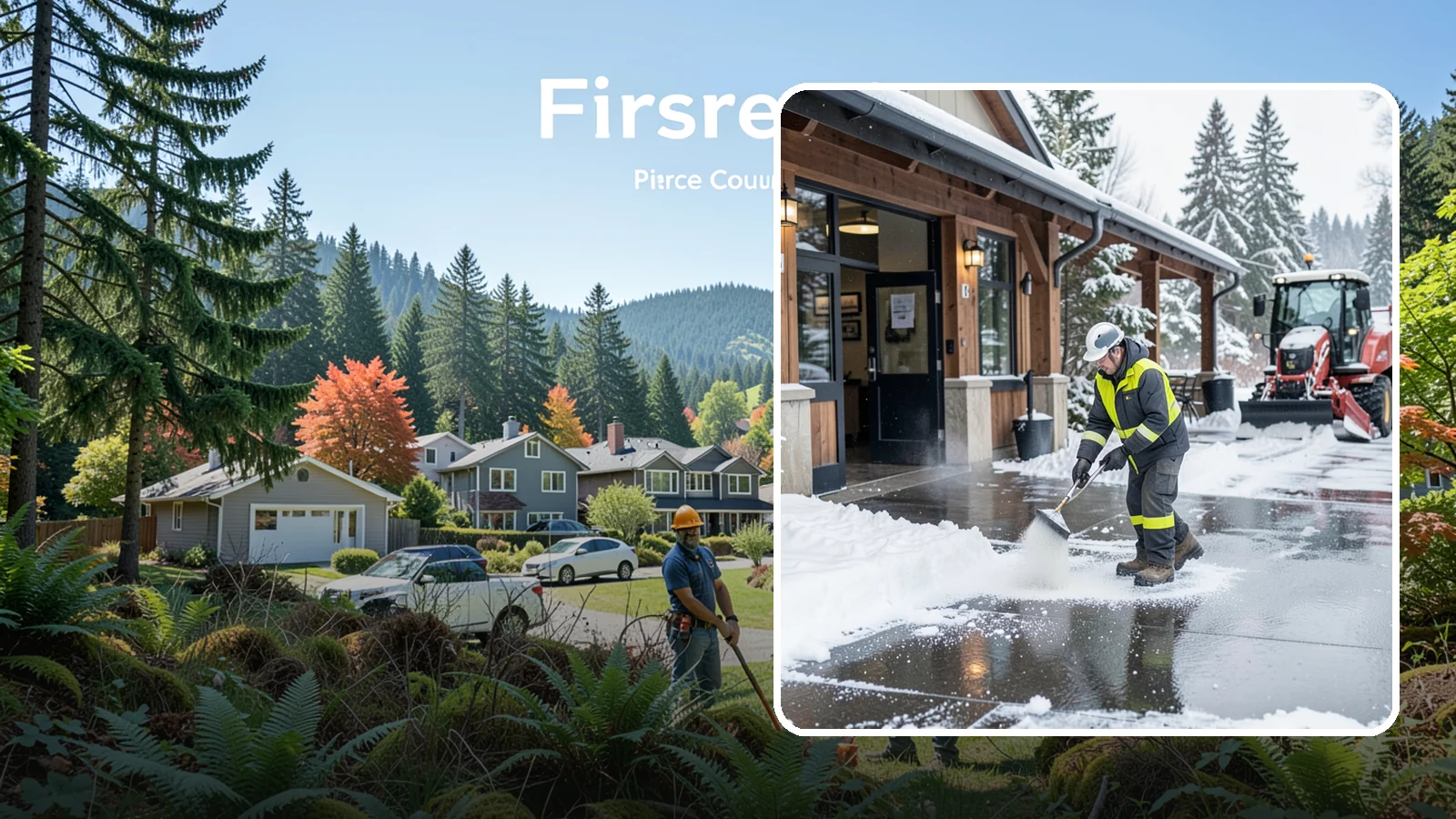 Restaurant Deicing in Fircrest, Pierce County, WA - Deicing for restaurants that keeps entrances, patios, and parking approaches safe for diners and staff during a Western...