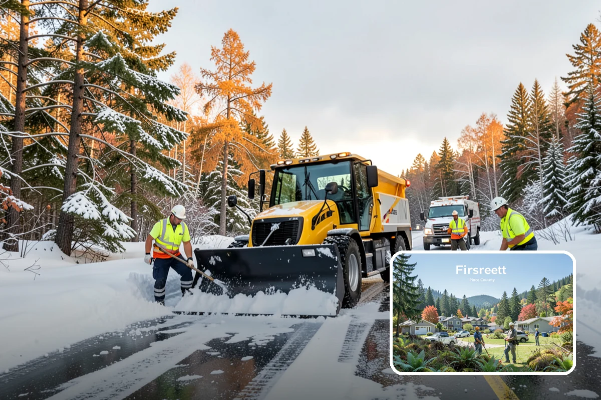 Restaurant Deicing in Fircrest, Pierce County, WA - Keeps diners arriving safely through the evening rush