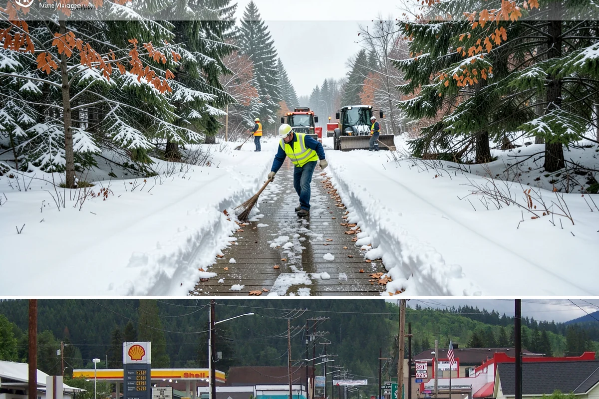 Restaurant Deicing in Granite Falls, Snohomish County, WA - Deicing runs through the winter dining season, peaking on the freezing-rain evenings that overlap with peak reservation hours.