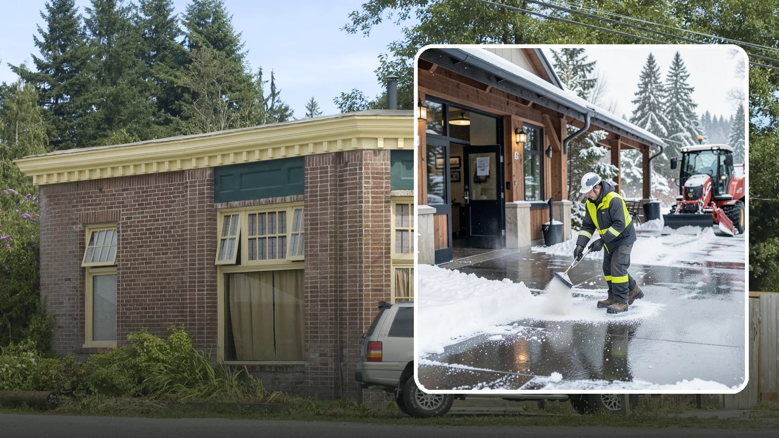 Restaurant Deicing in Hamilton, Skagit County, WA - Deicing for restaurants that keeps entrances, patios, and parking approaches safe for diners and staff during a Western...