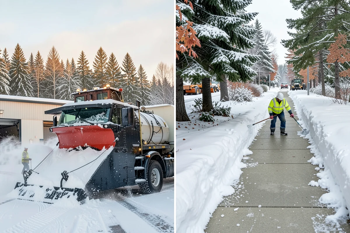 Restaurant Deicing in Hunts Point, King County, WA - Identify entrances, patios, staff routes, and parking walks