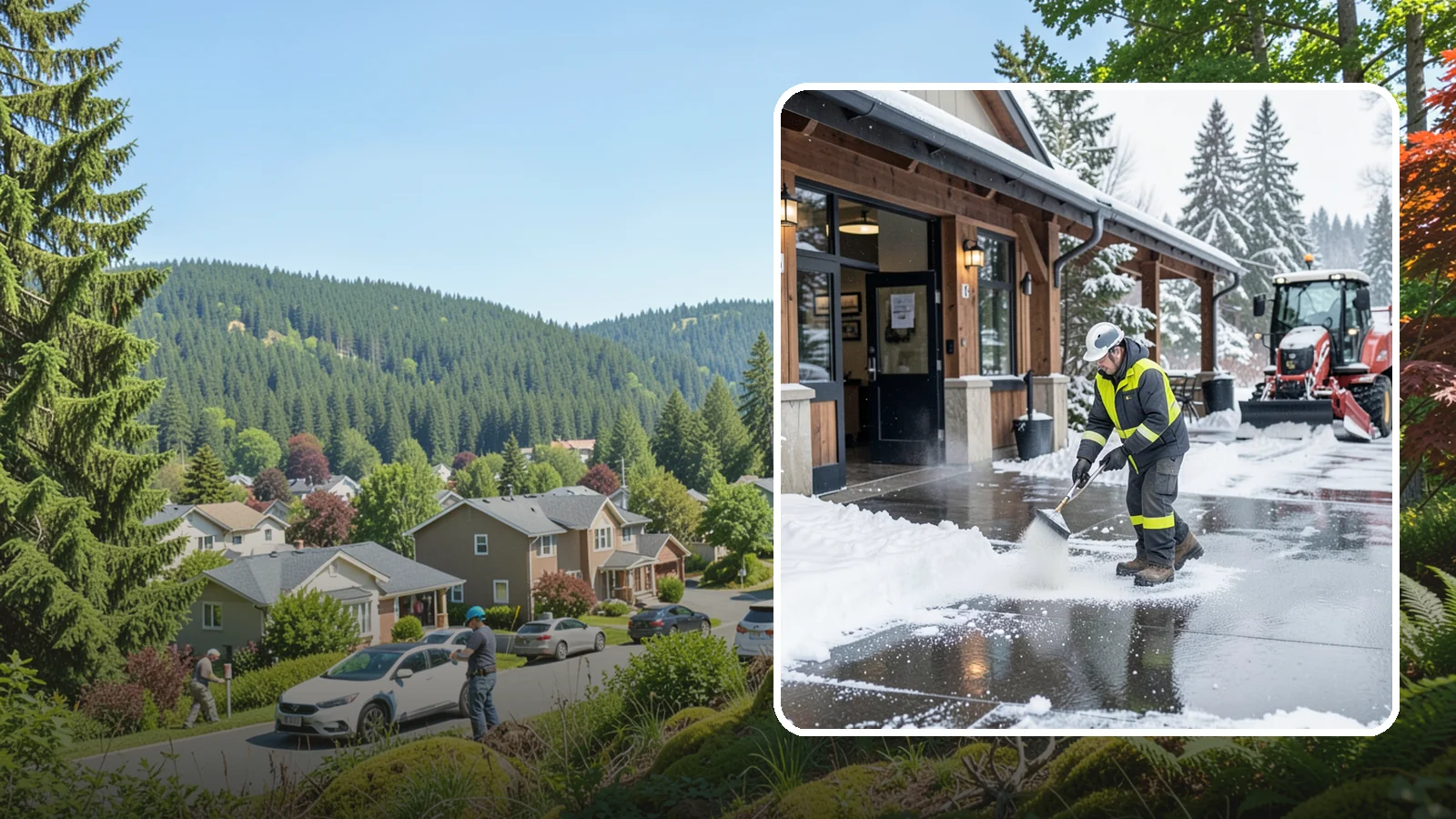 Restaurant Deicing in Index, Snohomish County, WA - Deicing for restaurants that keeps entrances, patios, and parking approaches safe for diners and staff during a Western...