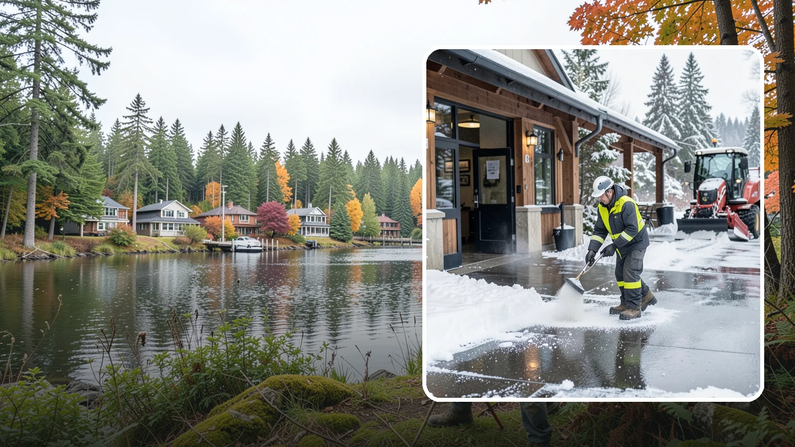 Restaurant Deicing in La Conner, Skagit County, WA - Deicing for restaurants that keeps entrances, patios, and parking approaches safe for diners and staff during a Western...
