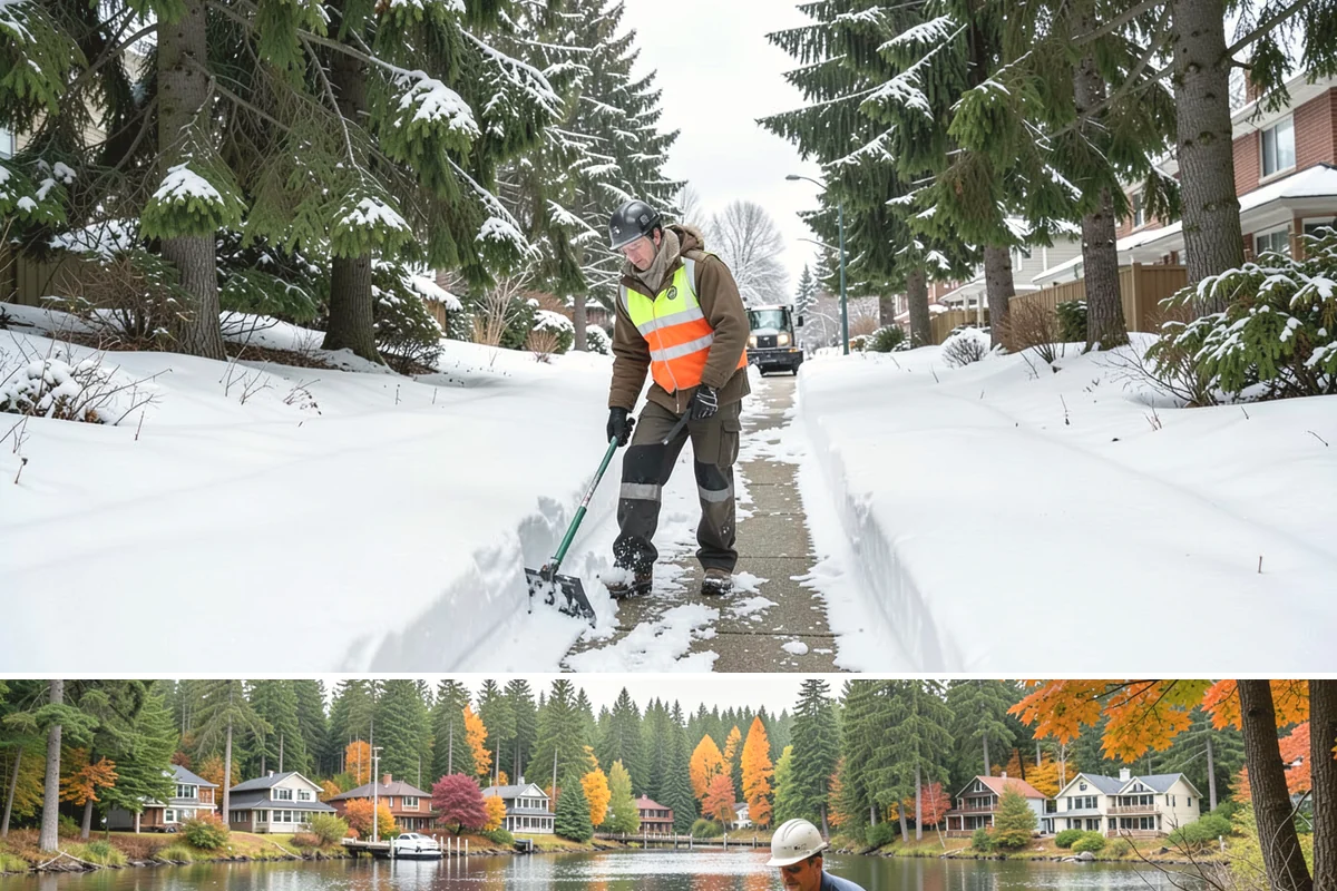 Restaurant Deicing in La Conner, Skagit County, WA - Deicing runs through the winter dining season, peaking on the freezing-rain evenings that overlap with peak reservation hours.