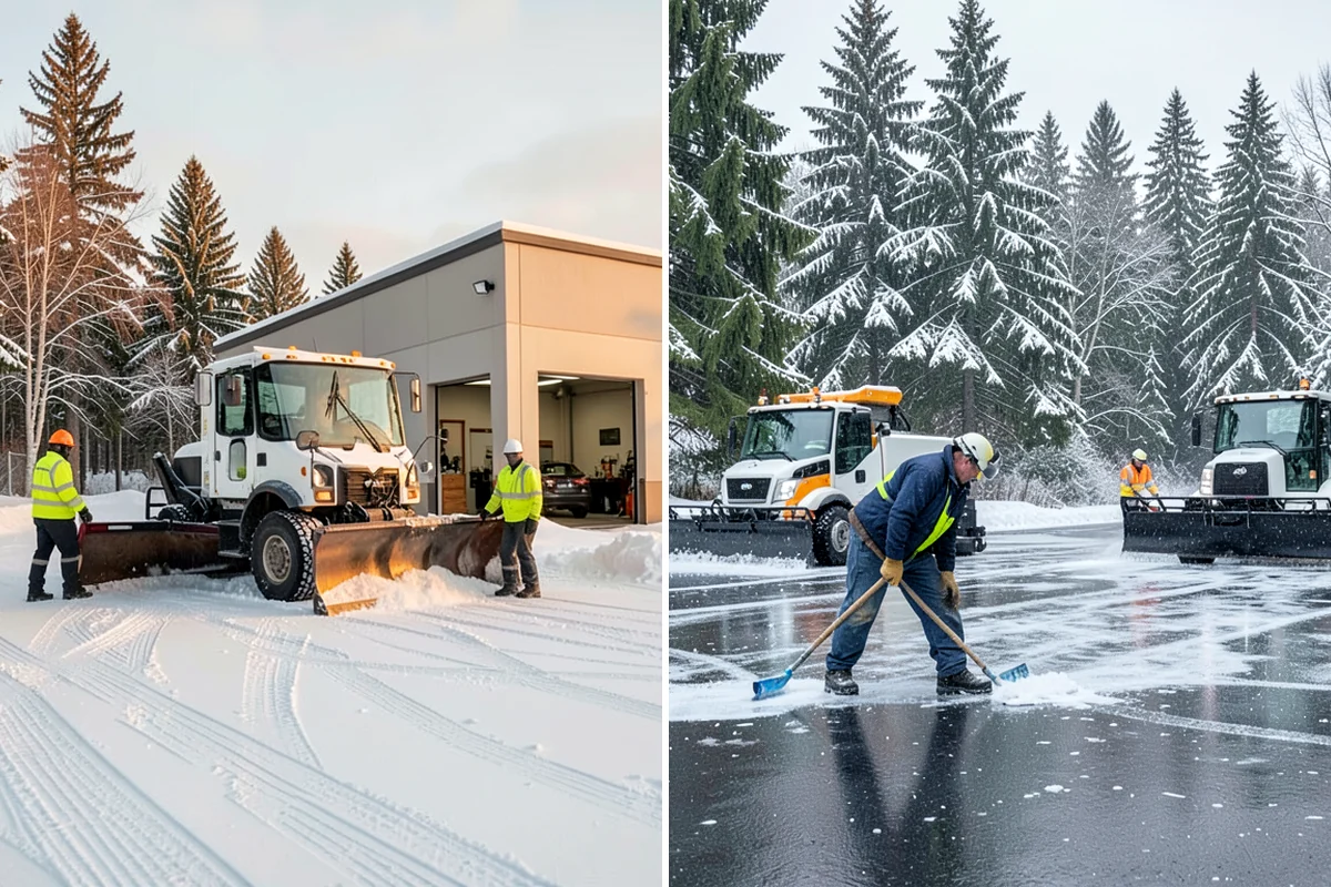 Restaurant Deicing in Lakewood, Pierce County, WA - Identify entrances, patios, staff routes, and parking walks