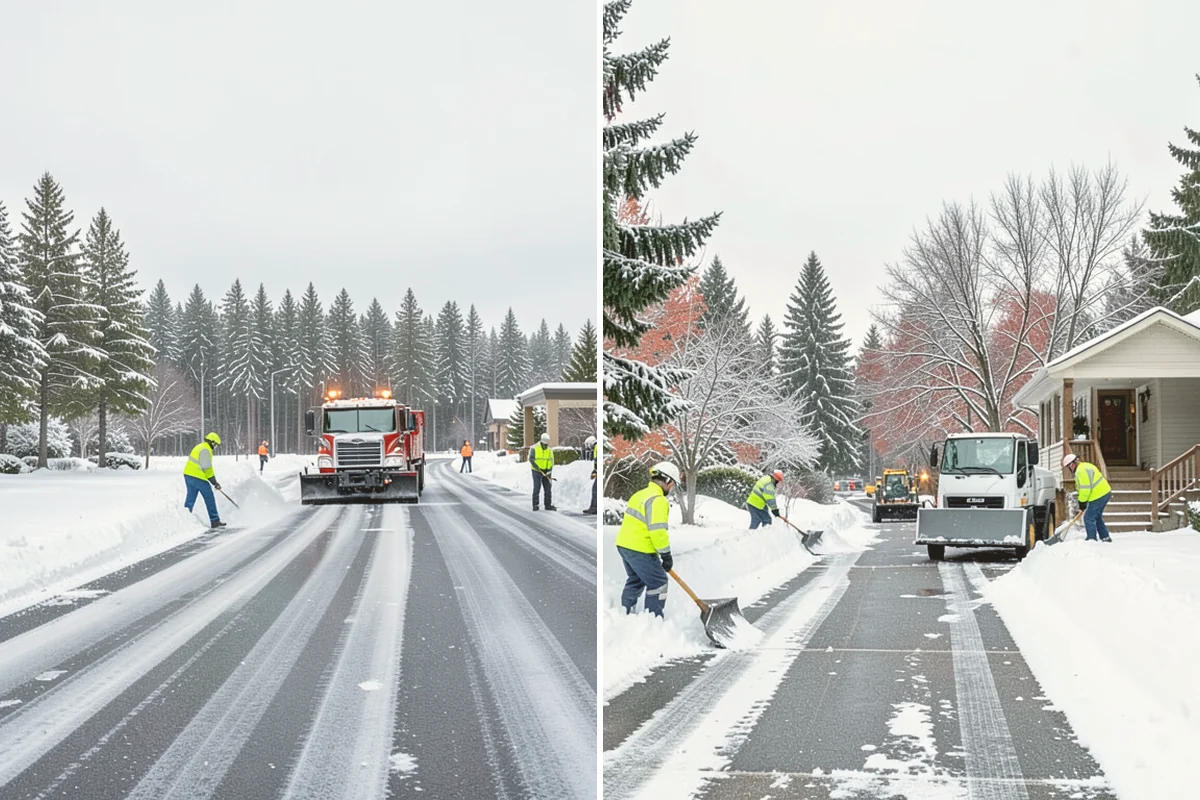 Restaurant Deicing in Langley, Island County, WA - Identify entrances, patios, staff routes, and parking walks