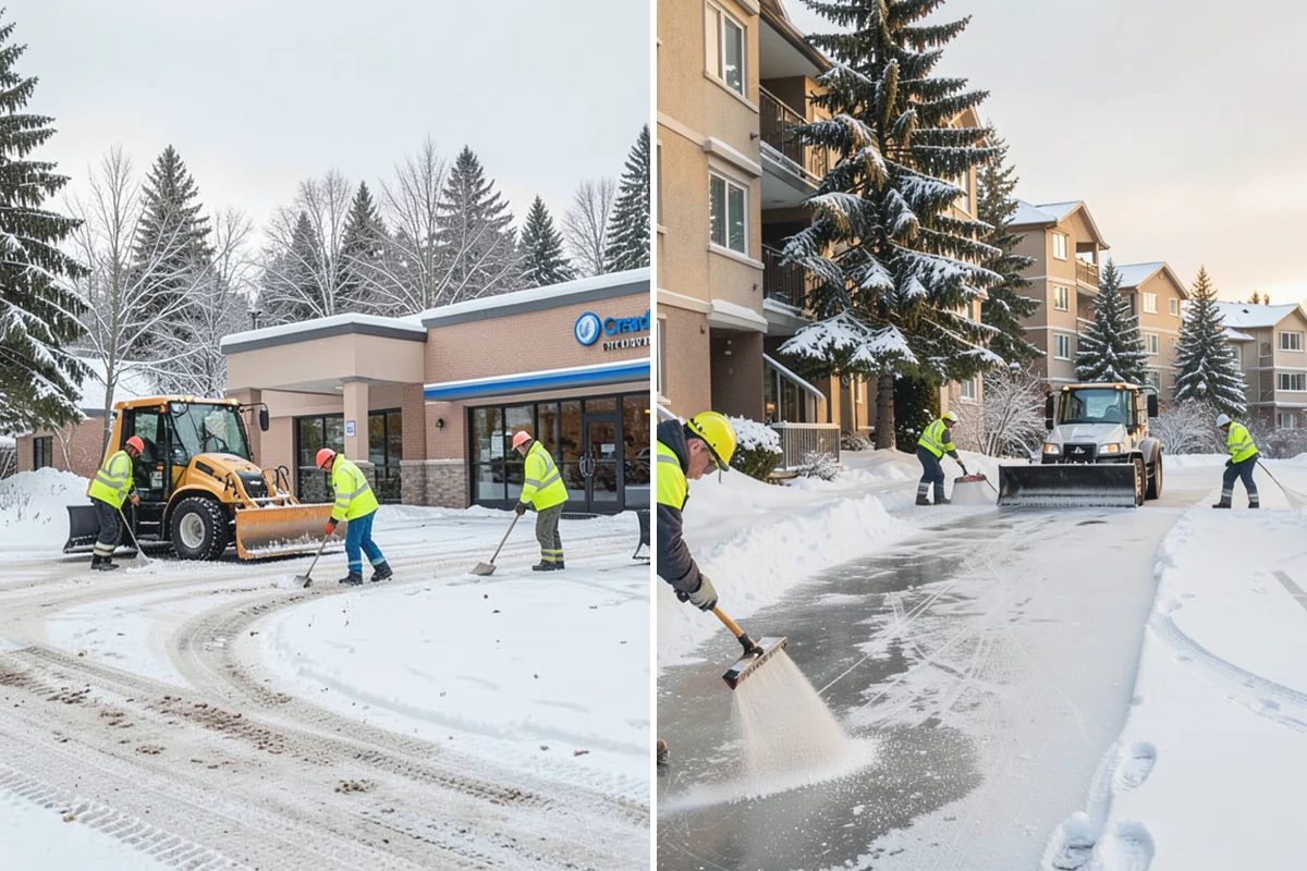 Restaurant Deicing in Marysville, Snohomish County, WA - Identify entrances, patios, staff routes, and parking walks