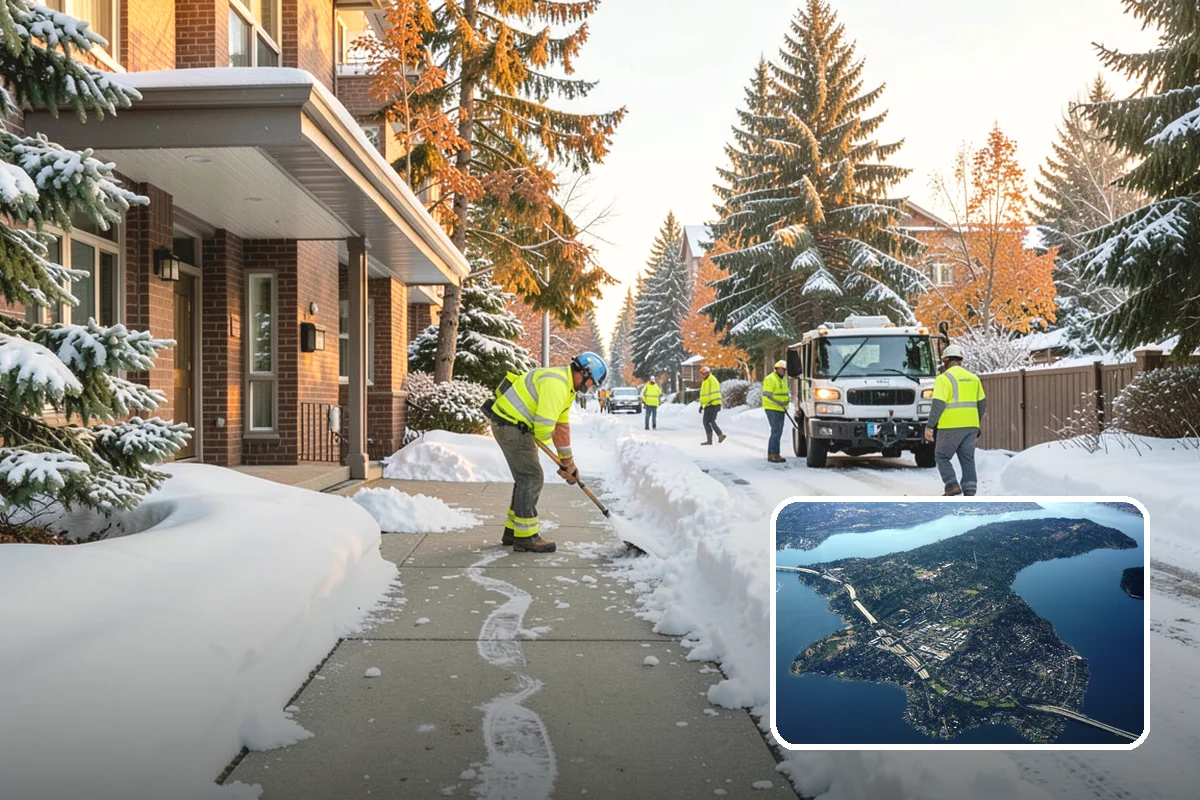 Restaurant Deicing in Mercer Island, King County, WA - Keeps diners arriving safely through the evening rush