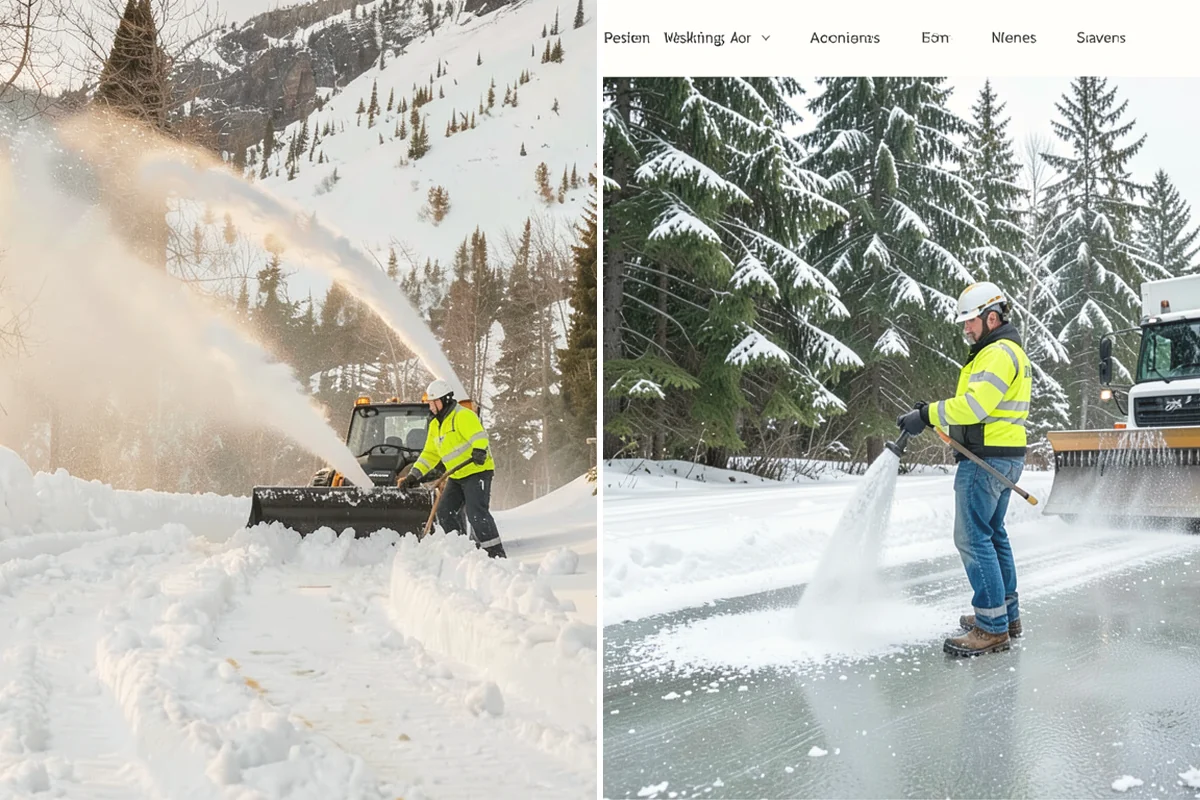 Restaurant Deicing in Mercer Island, King County, WA - Identify entrances, patios, staff routes, and parking walks