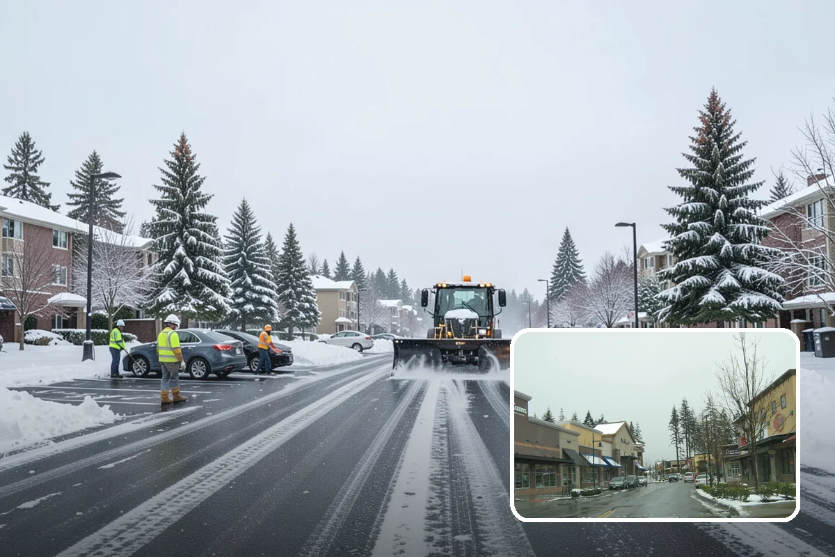Restaurant Deicing in Mill Creek, Snohomish County, WA - Keeps diners arriving safely through the evening rush