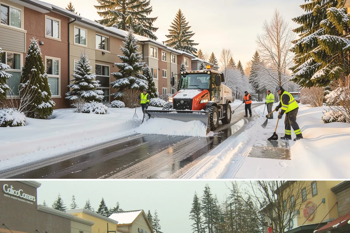 Restaurant Deicing in Mill Creek, Snohomish County, WA - Deicing runs through the winter dining season, peaking on the freezing-rain evenings that overlap with peak reservation hours.