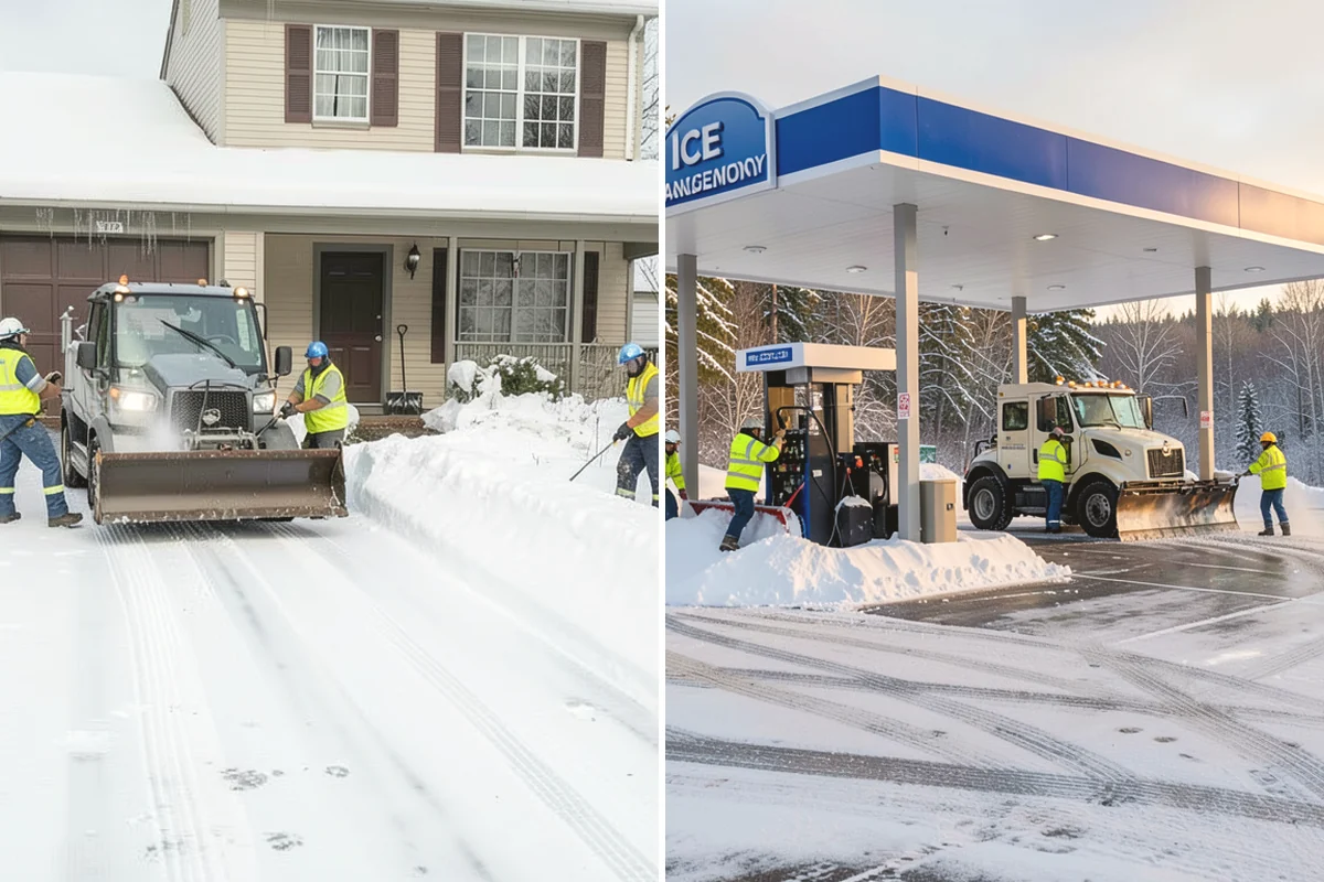 Restaurant Deicing in Monroe, Snohomish County, WA - Identify entrances, patios, staff routes, and parking walks