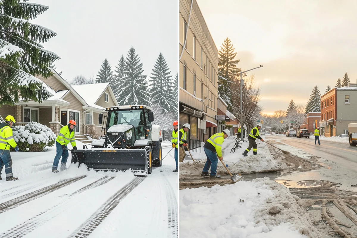 Restaurant Deicing in Newcastle, King County, WA - Identify entrances, patios, staff routes, and parking walks