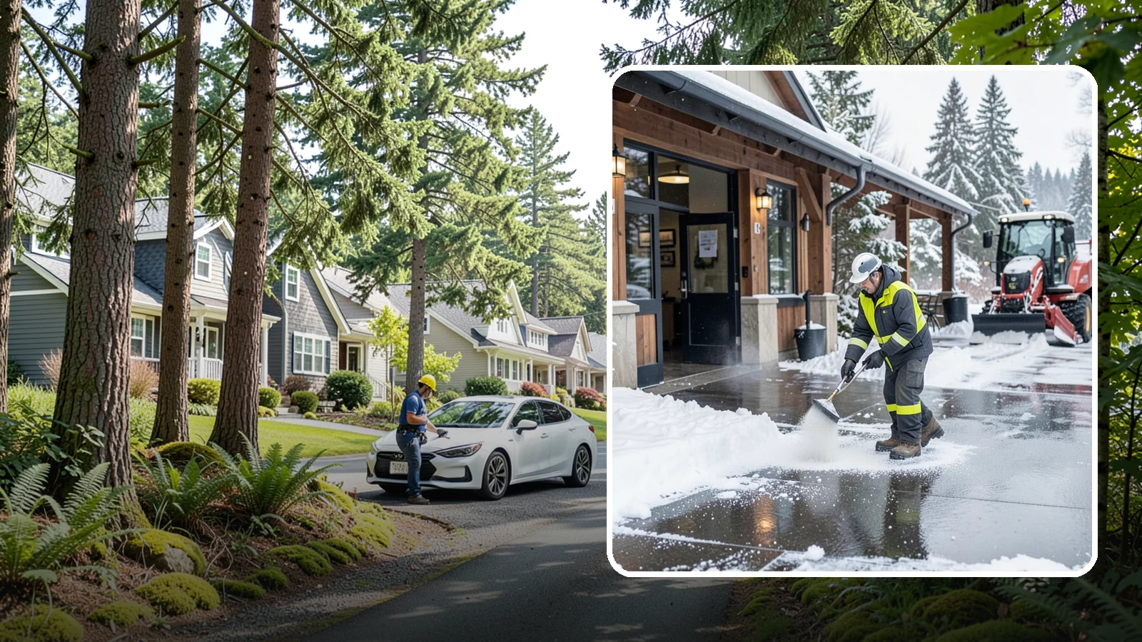 Restaurant Deicing in Normandy Park, King County, WA - Deicing for restaurants that keeps entrances, patios, and parking approaches safe for diners and staff during a Western...