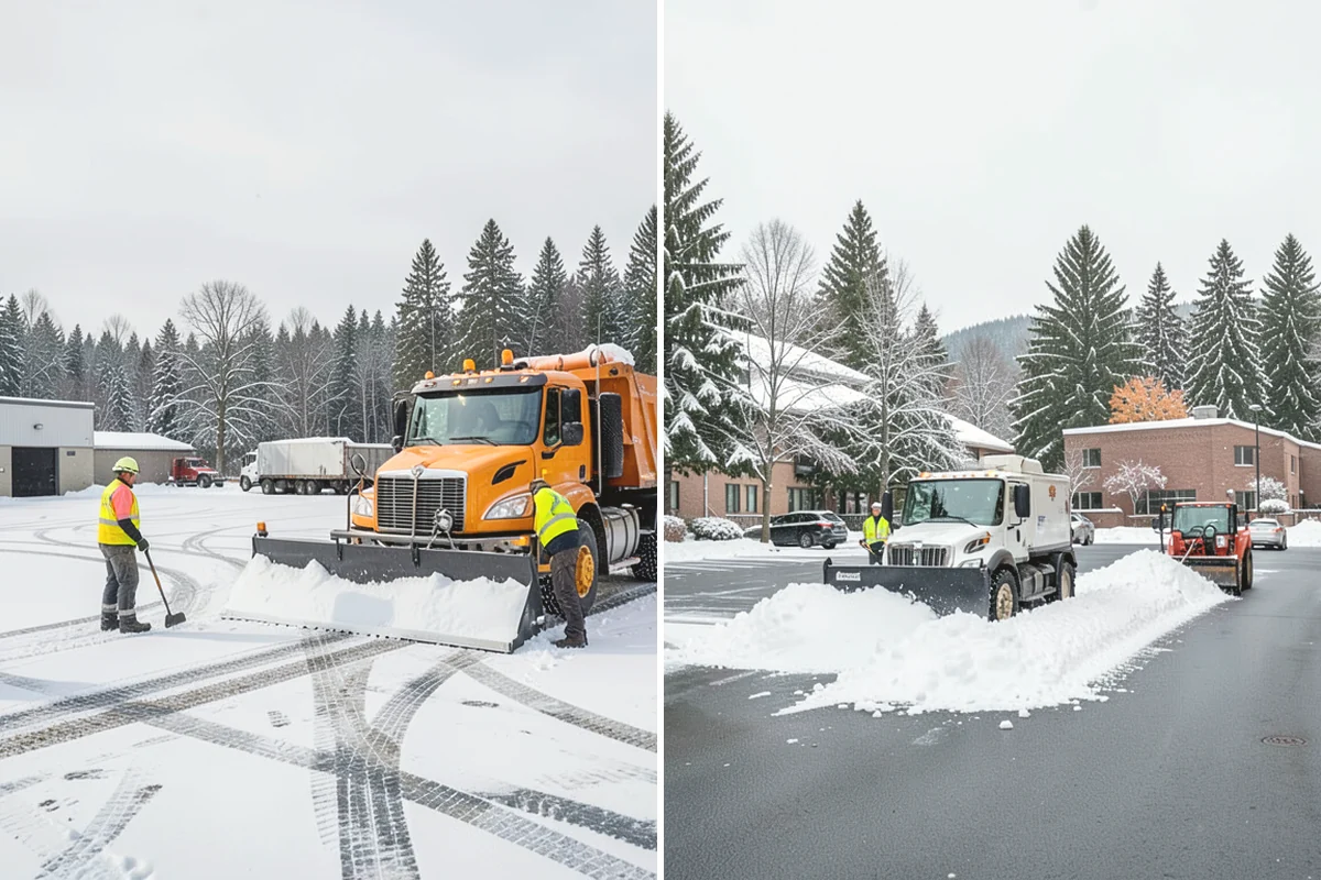 Restaurant Deicing in Oak Harbor, Island County, WA - Identify entrances, patios, staff routes, and parking walks