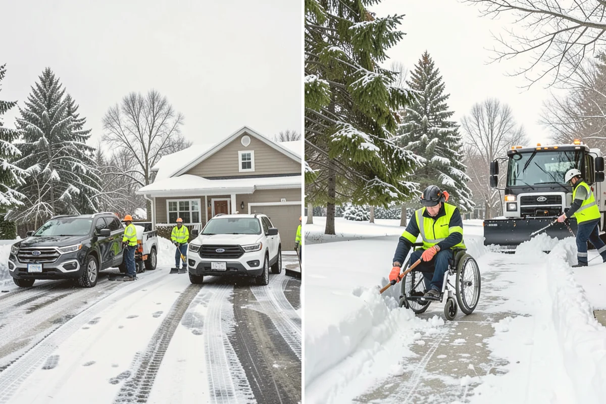 Restaurant Deicing in Orting, Pierce County, WA - Identify entrances, patios, staff routes, and parking walks