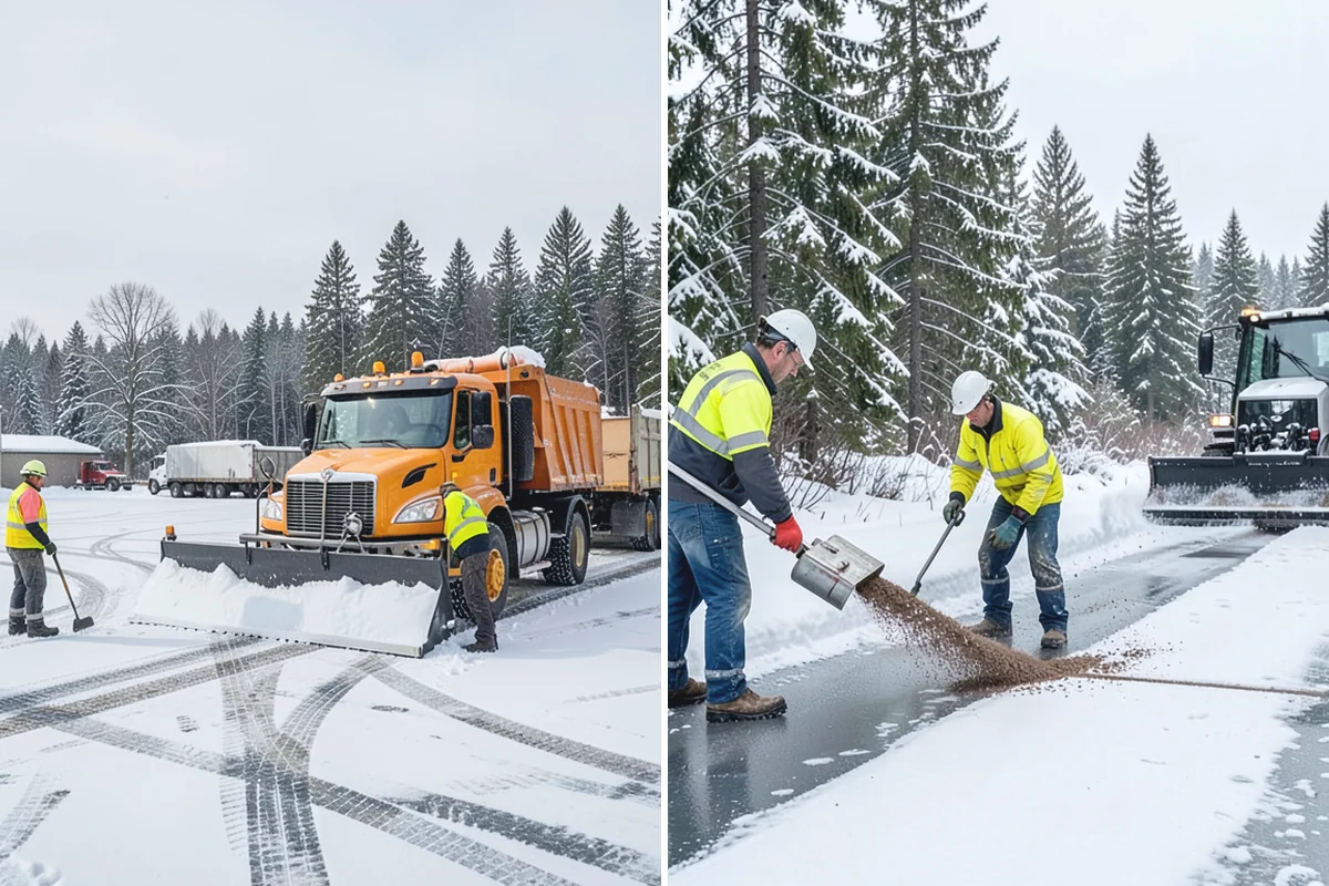 Restaurant Deicing in Renton, King County, WA - Identify entrances, patios, staff routes, and parking walks