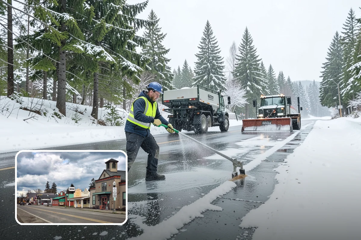 Restaurant Deicing in Roy, Pierce County, WA - Keeps diners arriving safely through the evening rush