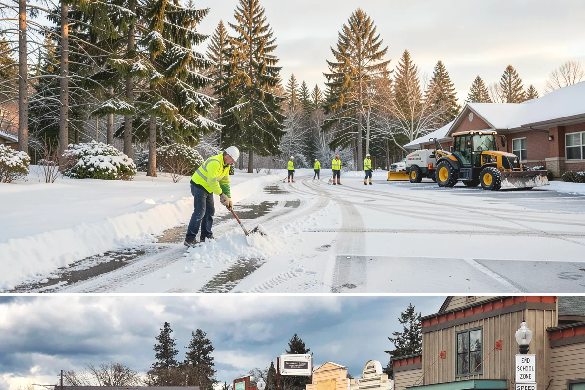 Restaurant Deicing in Roy, Pierce County, WA - Deicing runs through the winter dining season, peaking on the freezing-rain evenings that overlap with peak reservation hours.