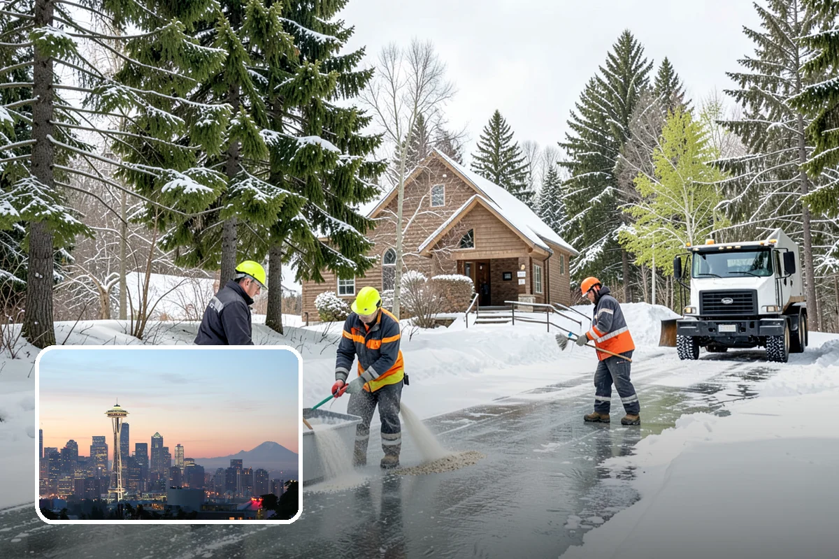 Restaurant Deicing in Seattle, King County, WA - Keeps diners arriving safely through the evening rush