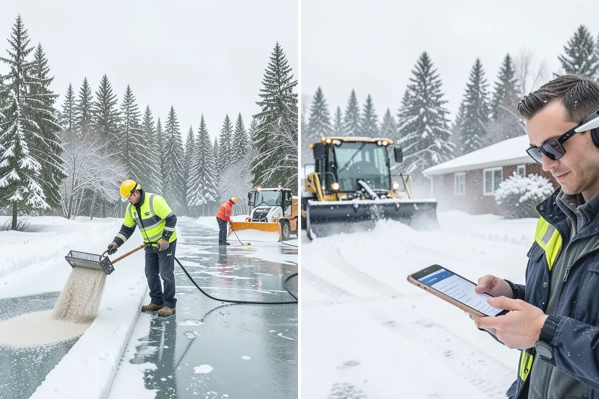 Restaurant Deicing in Sumner, Pierce County, WA - Identify entrances, patios, staff routes, and parking walks