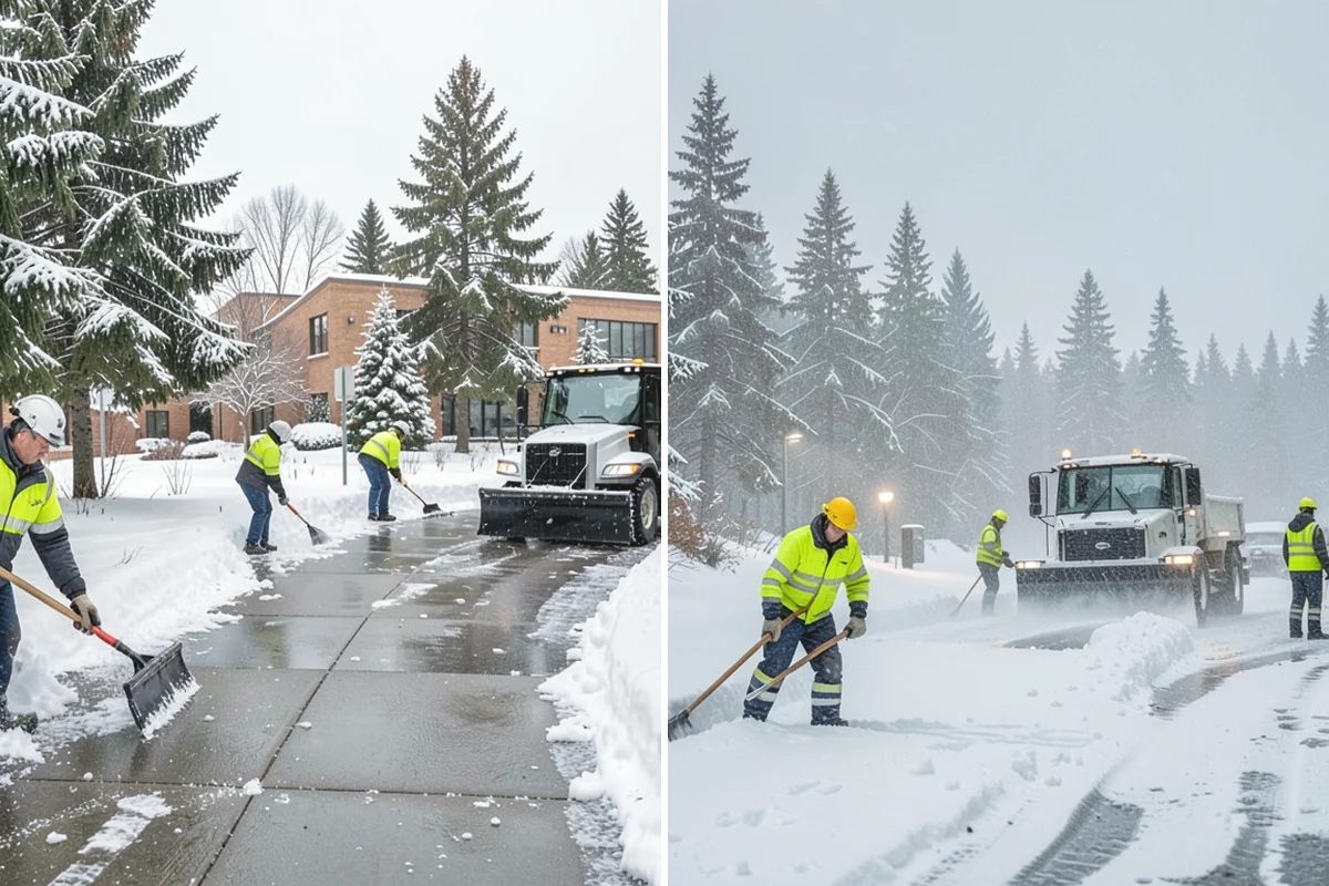 Restaurant Deicing in Tukwila, King County, WA - Identify entrances, patios, staff routes, and parking walks