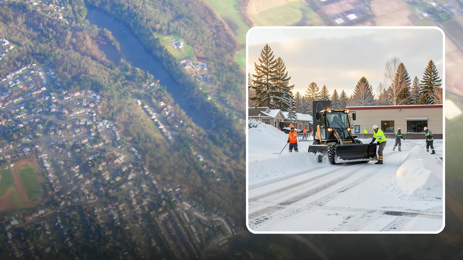 Restaurant Parking Lot Snow Removal in Algona, King County, WA - We clear restaurant lots ahead of service so Western Washington diners can park and walk in safely during winter.