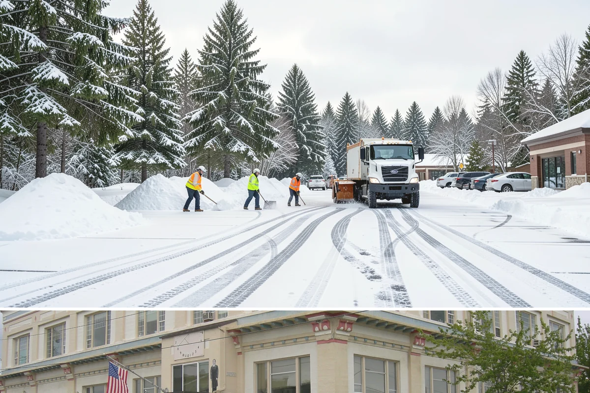 Restaurant Parking Lot Snow Removal in Anacortes, Skagit County, WA - Restaurant lots in Western Washington see the most winter demand from December through February, when after-dark freezes follow...