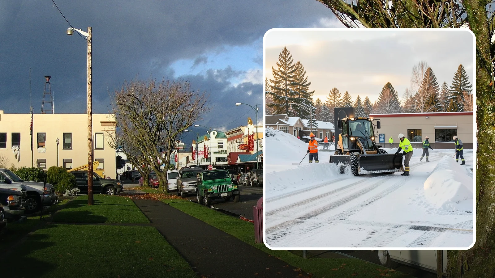 Restaurant Parking Lot Snow Removal in Arlington, Snohomish County, WA - We clear restaurant lots ahead of service so Western Washington diners can park and walk in safely during winter.