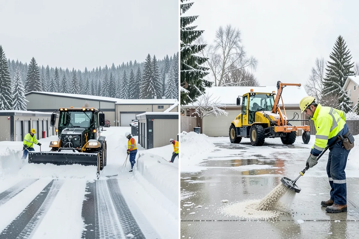 Restaurant Parking Lot Snow Removal in Arlington, Snohomish County, WA - Confirm service hours and entrance layout with restaurant management