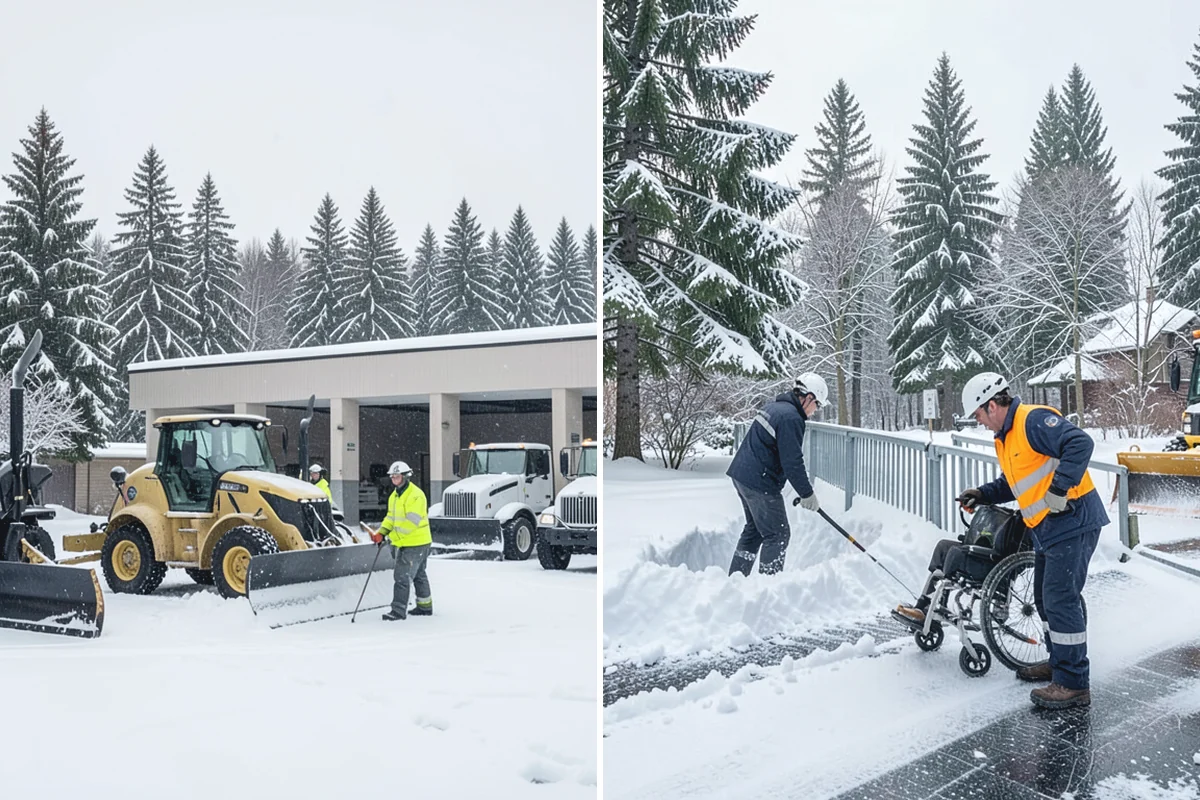Restaurant Parking Lot Snow Removal in Auburn, King County, WA - Confirm service hours and entrance layout with restaurant management