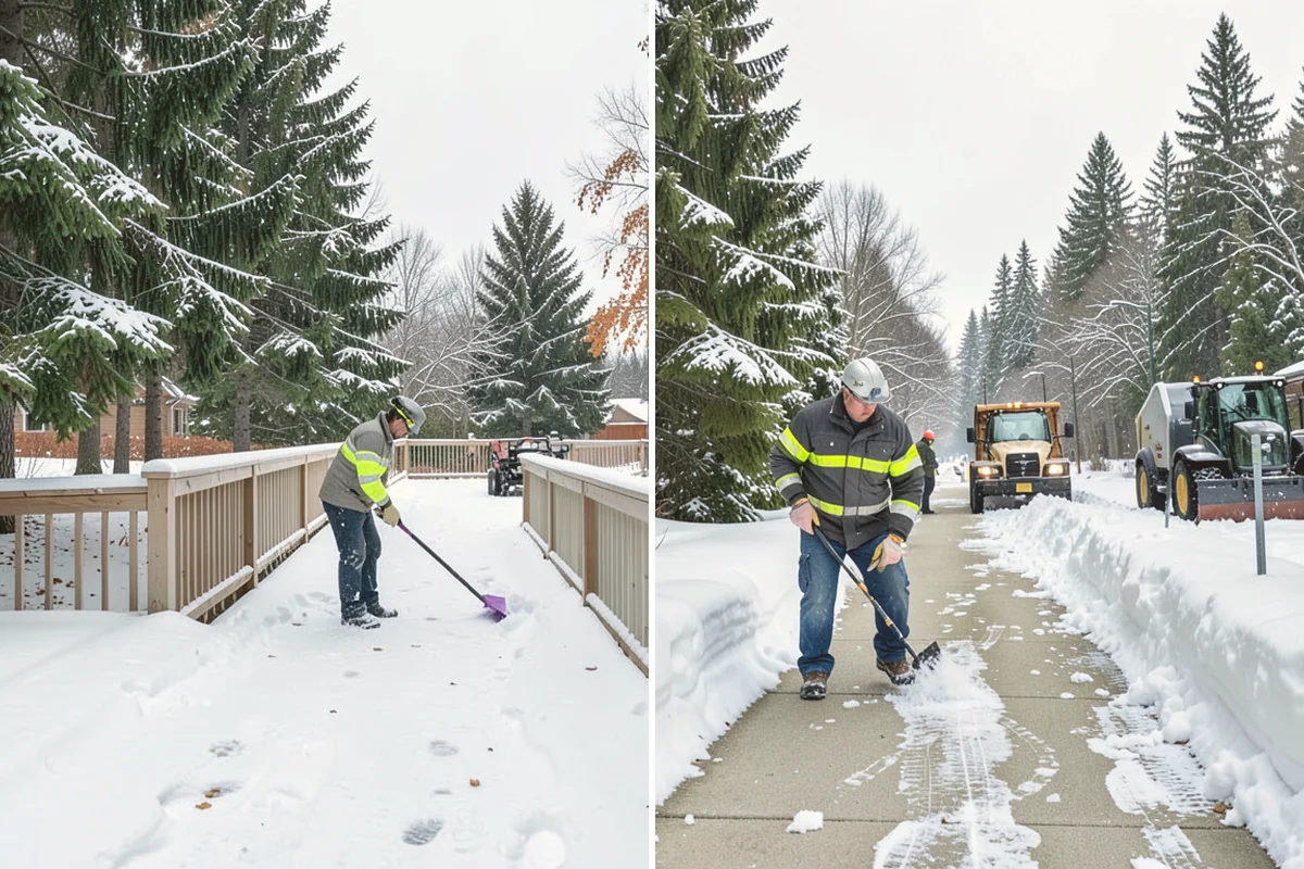 Restaurant Parking Lot Snow Removal in Bellevue, King County, WA - Confirm service hours and entrance layout with restaurant management