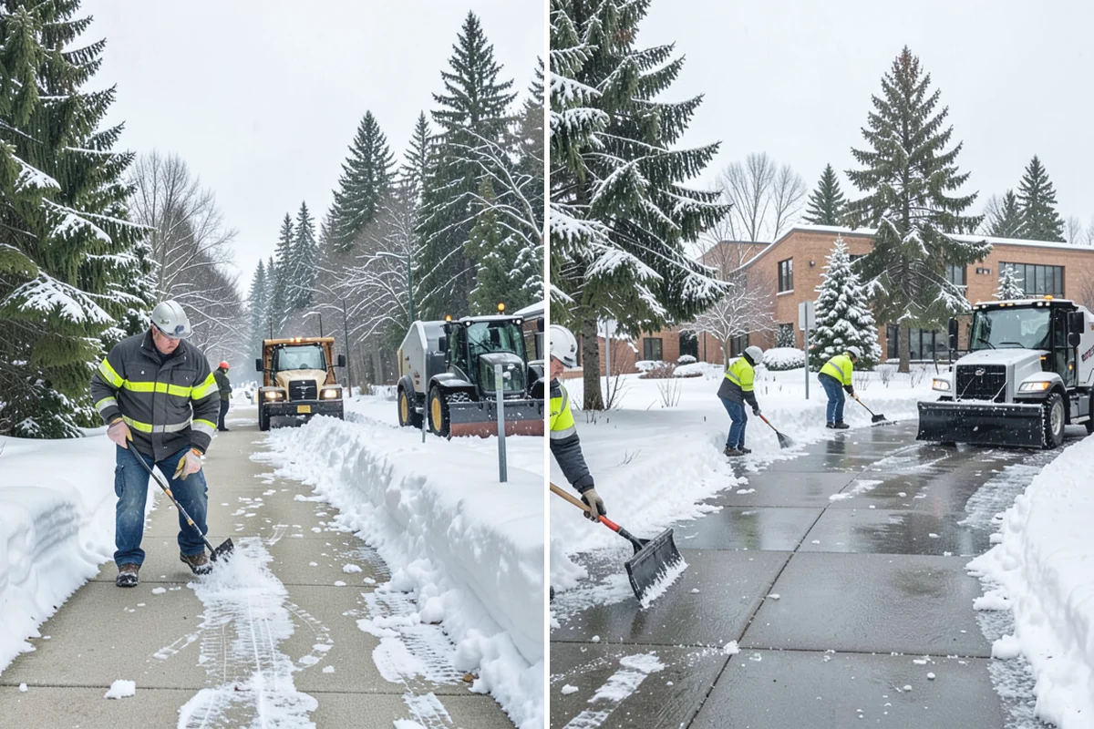 Restaurant Parking Lot Snow Removal in Bonney Lake, Pierce County, WA - Confirm service hours and entrance layout with restaurant management