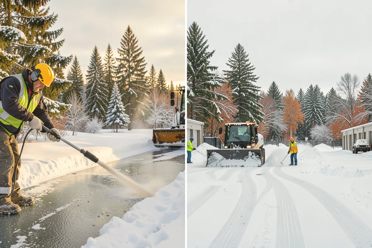Restaurant Parking Lot Snow Removal in Bothell, King County, WA - Confirm service hours and entrance layout with restaurant management