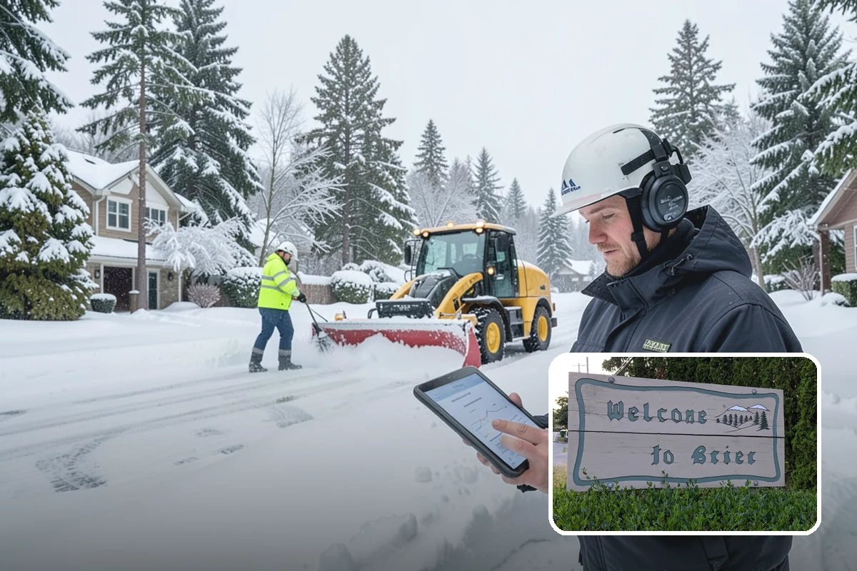 Restaurant Parking Lot Snow Removal in Brier, Snohomish County, WA - Diners can park and reach the door without navigating ice