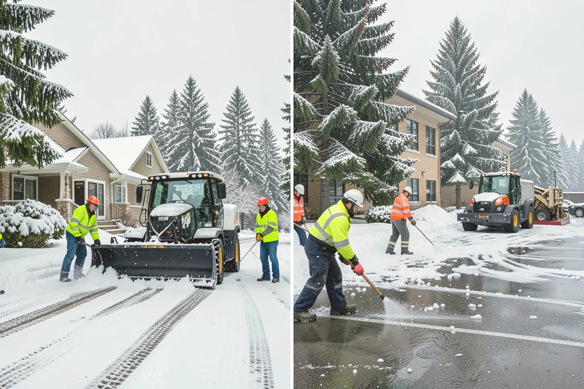 Restaurant Parking Lot Snow Removal in Brier, Snohomish County, WA - Confirm service hours and entrance layout with restaurant management