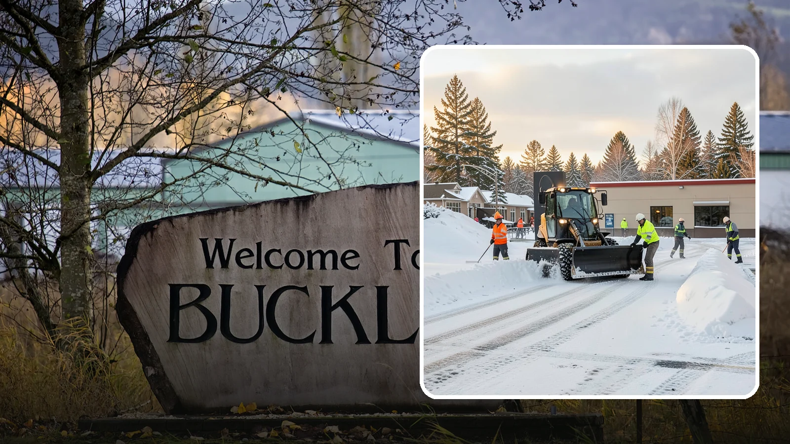 Restaurant Parking Lot Snow Removal in Buckley, Pierce County, WA - We clear restaurant lots ahead of service so Western Washington diners can park and walk in safely during winter.